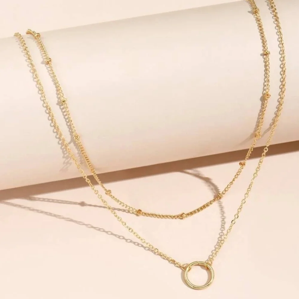 2 Independent Necklaces (gold) Trendy, Perfect Gift - Picture 2 of 3